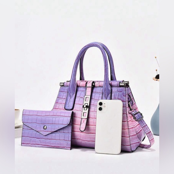 New 2pc Set Handbag And Coin Wallet - Picture 2 of 6